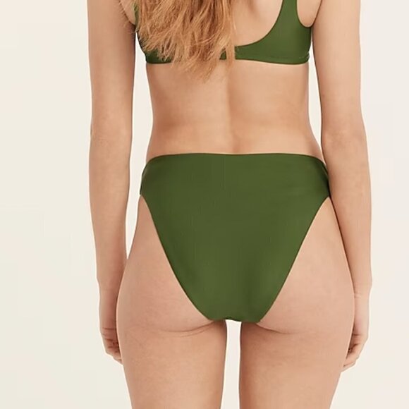 J. crew high rise cheeky bikini bottom Safari size large NWT - Picture 1 of 10